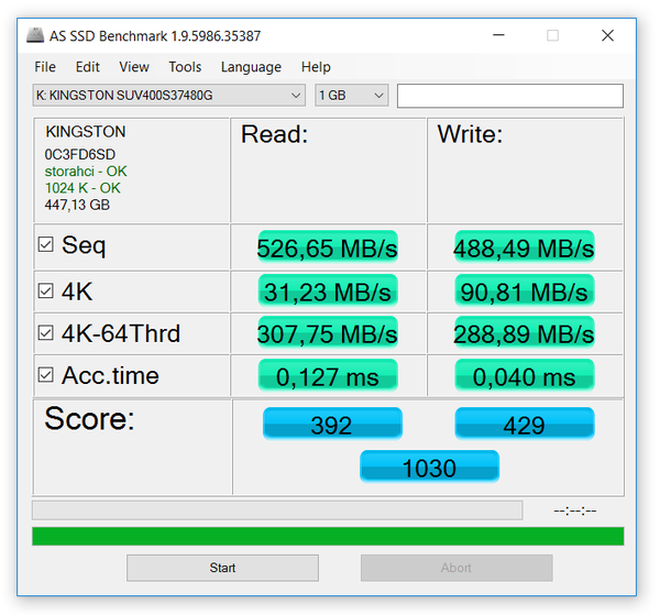 Kingston SSDNow UV400 480GB SATA III 6Gb/s [SUV400S37/480G] - HW Legend